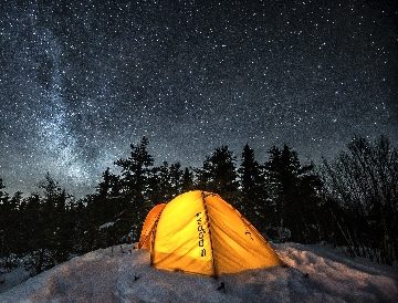 Vignette Camping Hiver